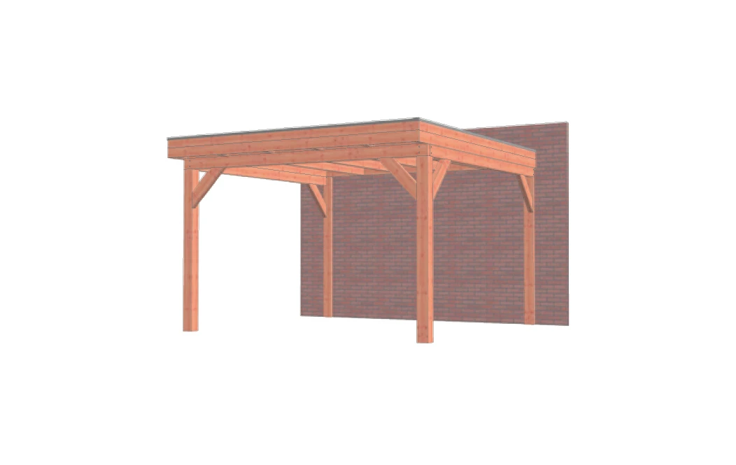 Trendhout Aanbouwveranda Ancona 600 x 390 cm - Afbeelding 1